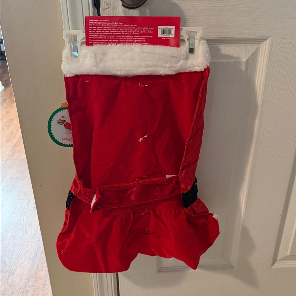 Red Mrs. Claus Costume with Santa Hat - Picture 3 of 7